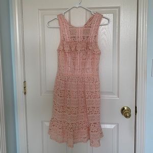 Dusty Rose Lace Dress